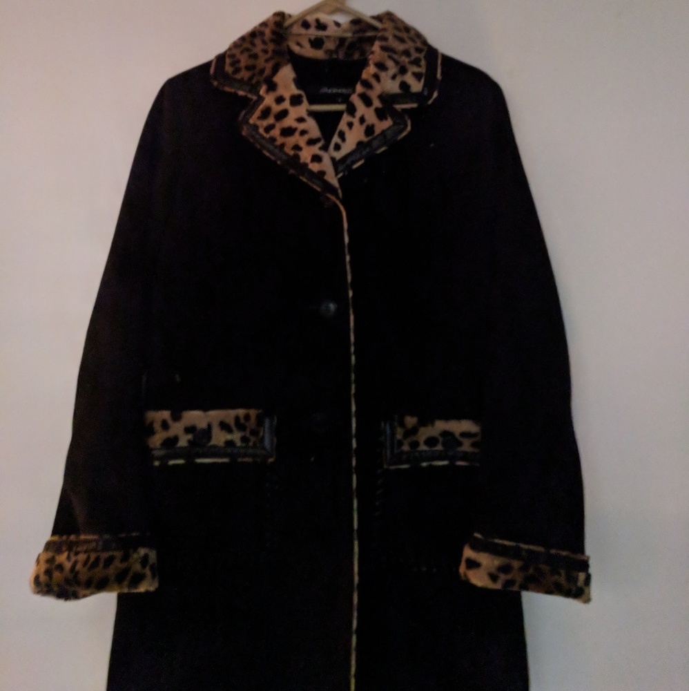 MESMERIZE LEOPARD LONG BLAZER